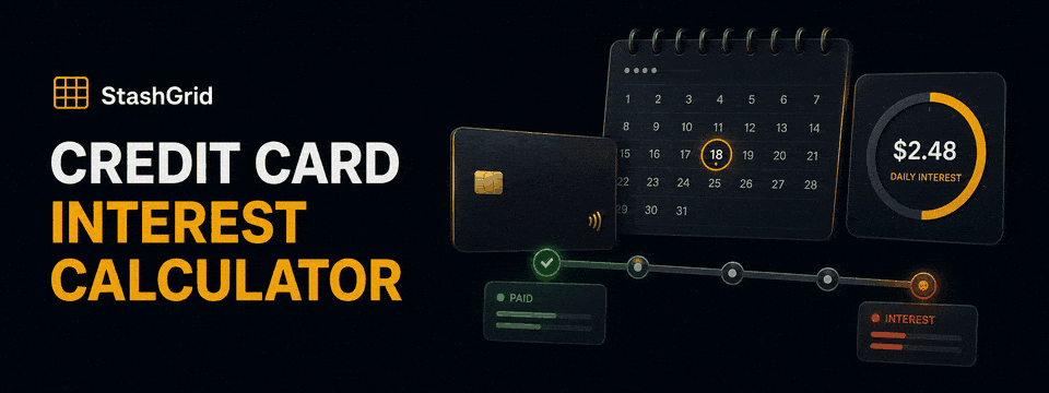 Credit Card Interest Calculator — StashGrid