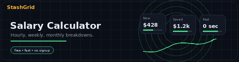 Salary Comparison Calculator — StashGrid